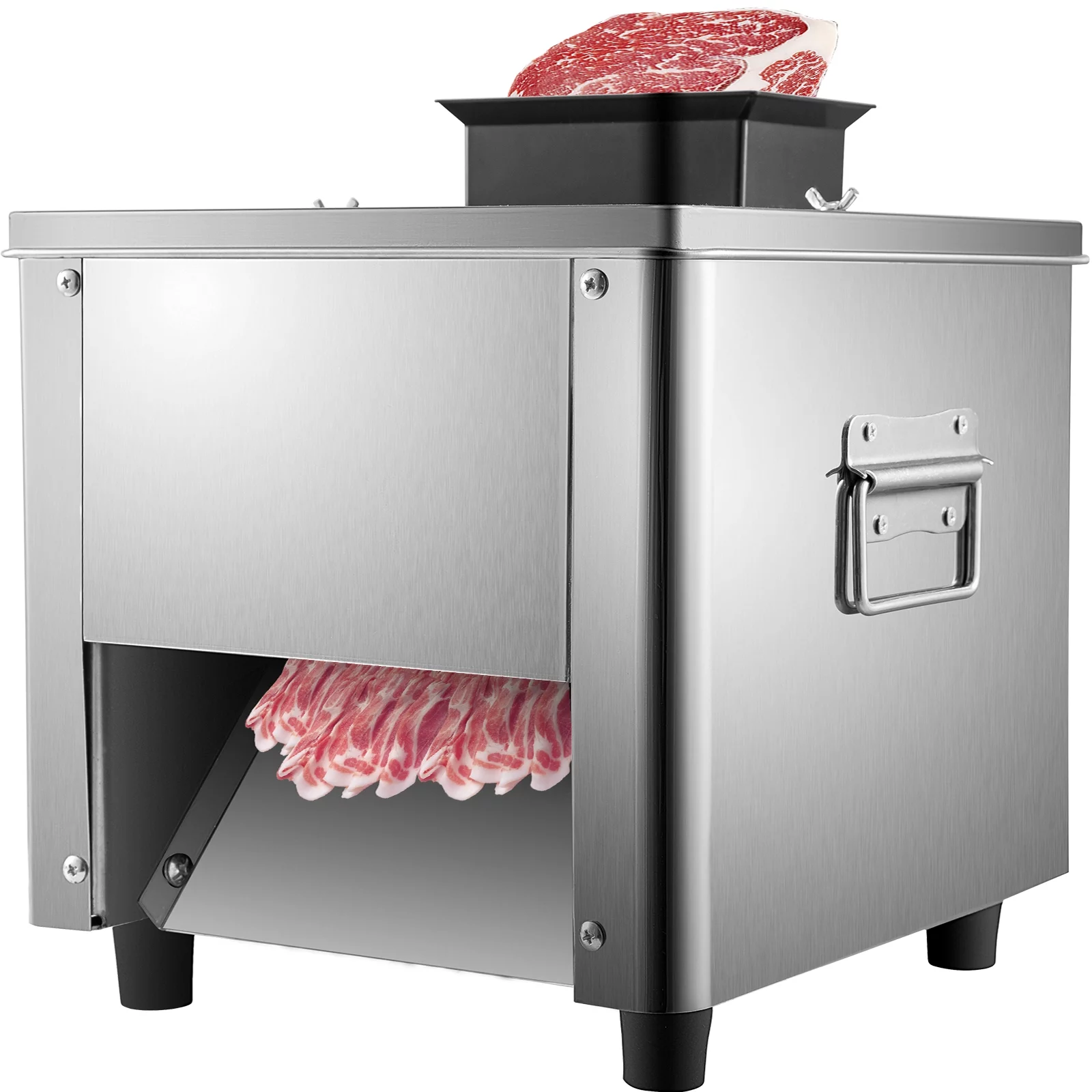 VEVOR Meat Cutting Machine Commercial 2.5 mm Cut Thickness Cutter Meat Machine 331lbs/h Commercial Electric Meat Slicing 850W Meat Cutter Machine