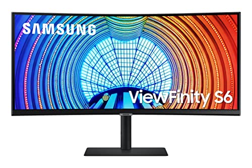 SAMSUNG Viewfinity S65UA Series 34-Inch Ultrawide QHD Curved Monitor, 100Hz, USB-C, HDR10 (1 Billion Colors), Height Adjustable Stand