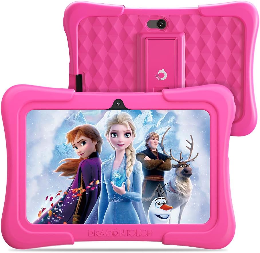 Dragon Touch Kids Tablet, 7 inch IPS HD Display, 16GB Storage, 2GB RAM, 1.5 GHz Quad-Core Processor, Android 9.0