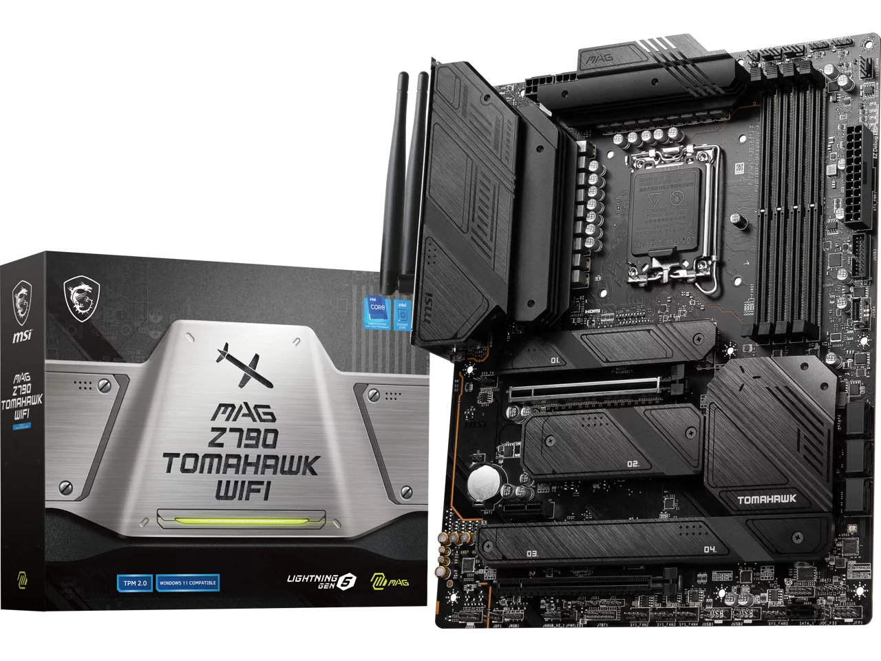 MSI MAG Z790 TOMAHAWK WIFI LGA 1700 Intel Z790 SATA 6Gb/s DDR5 ATX Motherboard