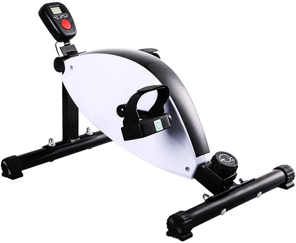 Mini Exercise Bike Under Desk Bikes Pedal Exerciser Stationary Magnetic Cycle Home Office Portable Workout Equipment Adjustable Resistance