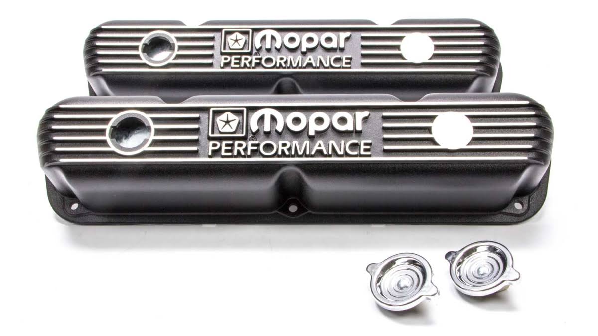 Genuine Mopar P5007611AB Black Cast Aluminum Wrinkle Valve Cover