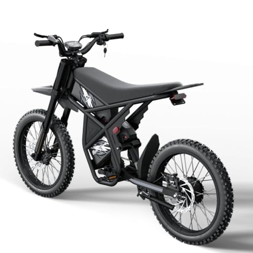 GT73 PRO/GT73 Electric Dirt Bike for Adults, 50MPH 60V 3000W / 37MPH 48V 2400W, 1747Wh/2160Wh Dual Battery Ebike Up to 85 Miles, 25" Motorcycle Tire