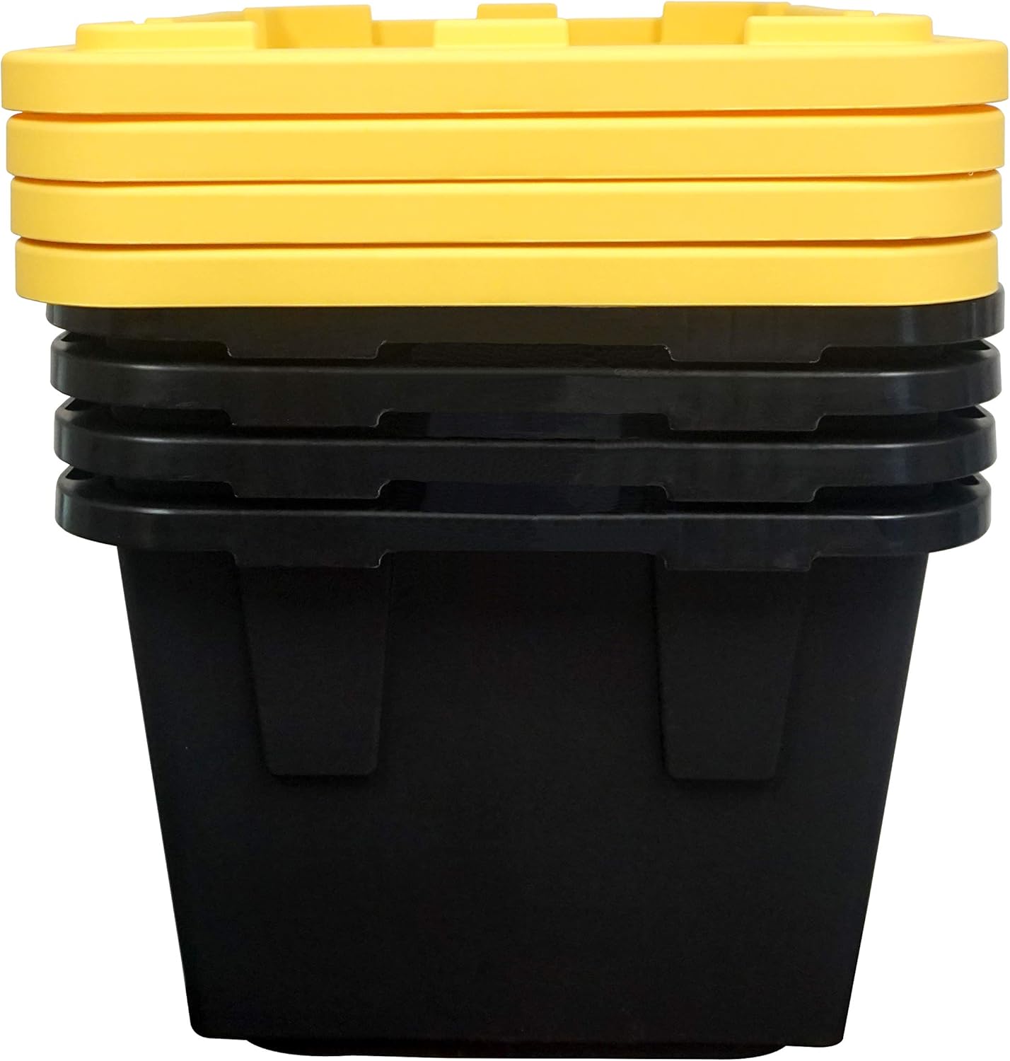 Greenmade 4 Pack Heavy-Duty Plastic Storage Boxes with Lids, 27 Gallon (4)