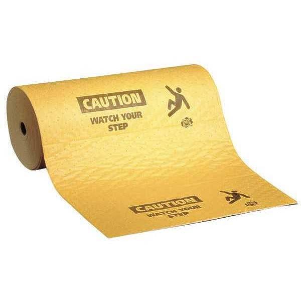 Pig MAT607-635 Absorbent Roll,Universal,Yellow,75 Ft.l