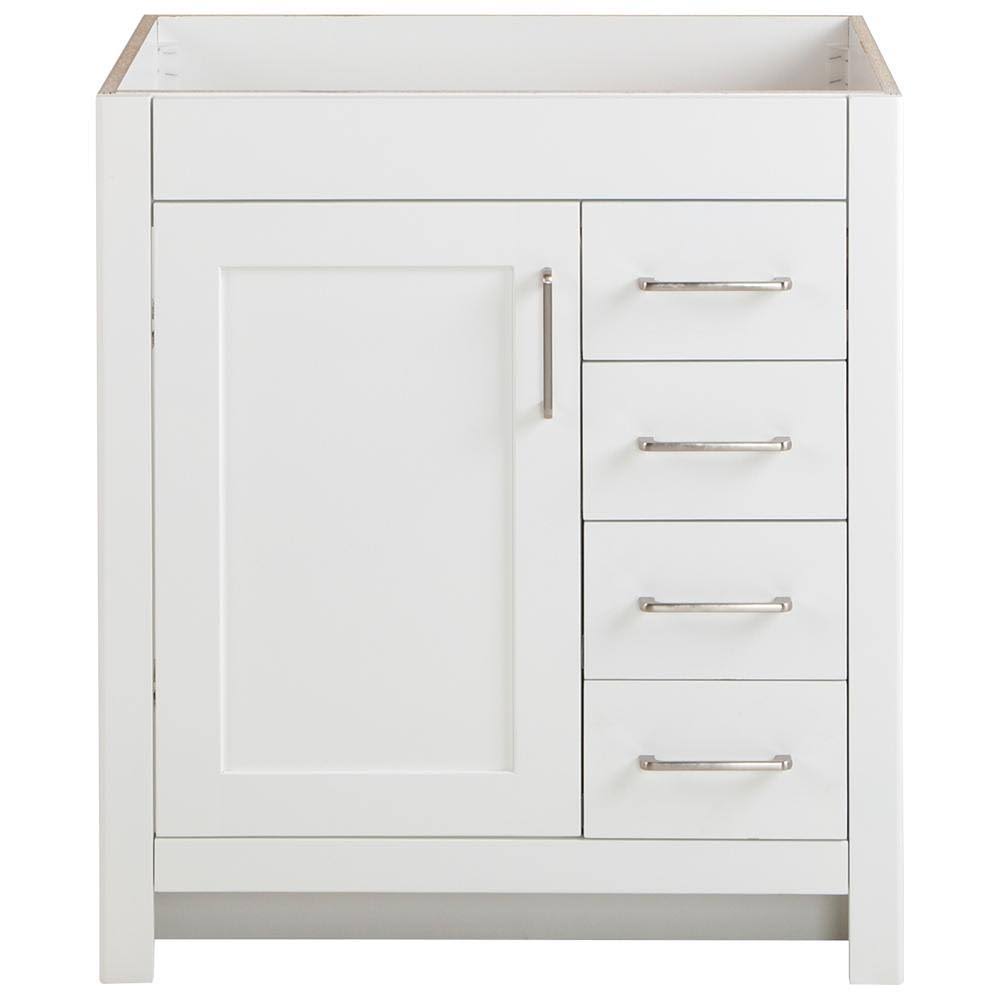 Home Decorators Collection Westcourt 30 in. W x 21 in. D Bathroom Vanity Cabinet Only in White WT30-WH