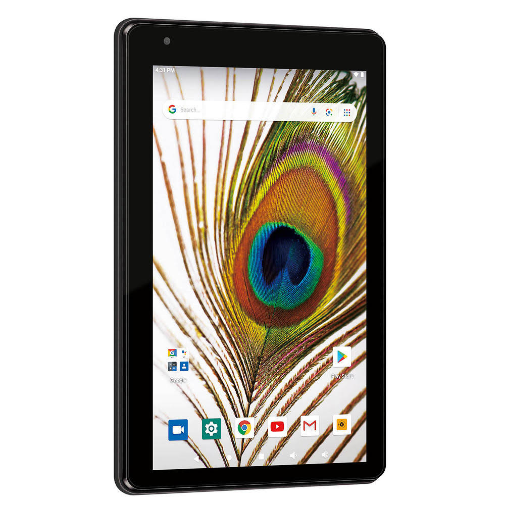 RCA Voyager 7 Android 10 Tablet w/Google Play, 16GB Storage, 2GB Ram, Wifi, Camera, Black