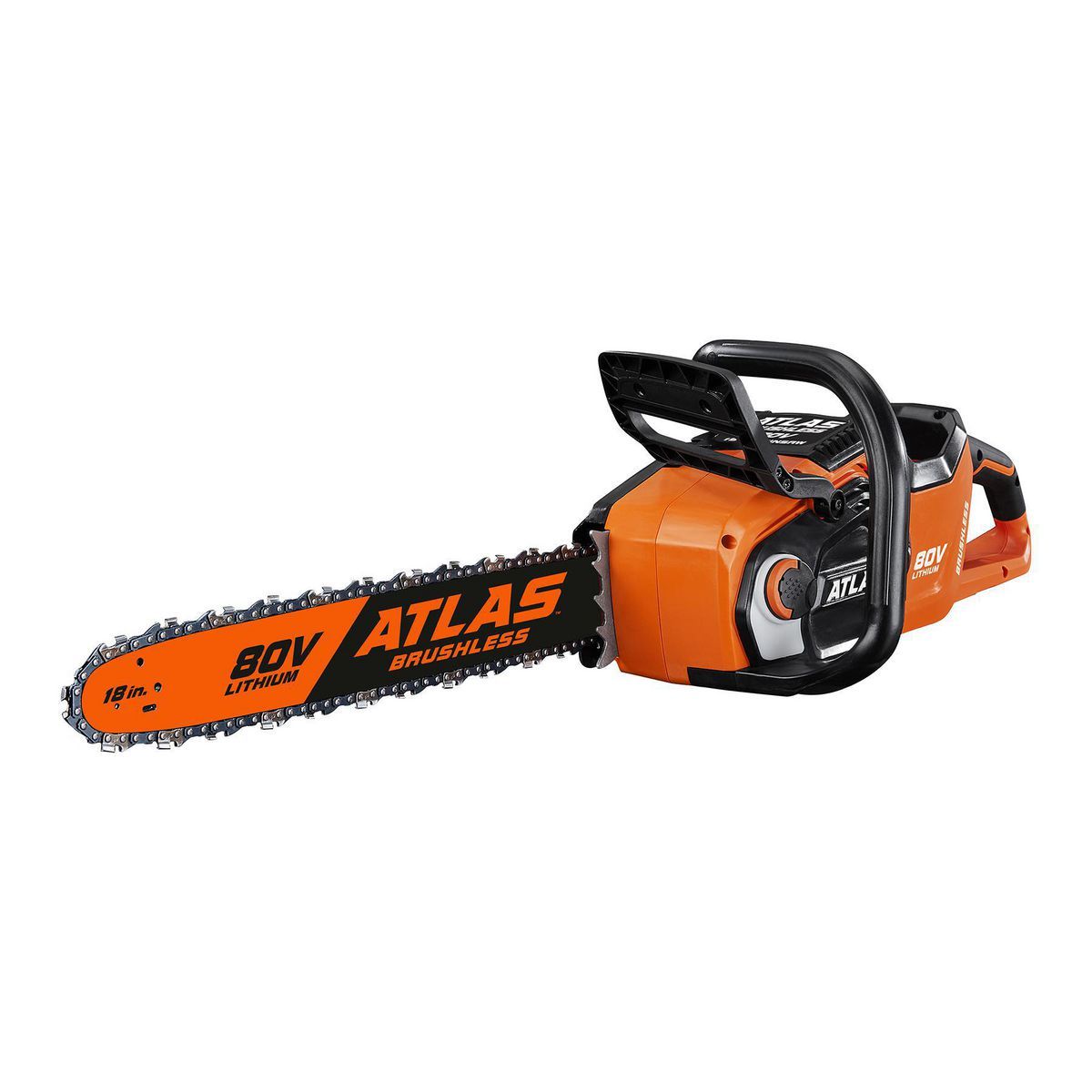 ATLAS 80V Brushless Cordless 18 in.  Chainsaw - Tool Only