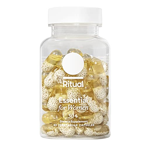 Ritual Multivitamin for Women 50 and Over, Menopause Supplements with Vitamin D3, K2 and Magnesium for Bone Support*, Omega-3 DHA, Vitamin B12
