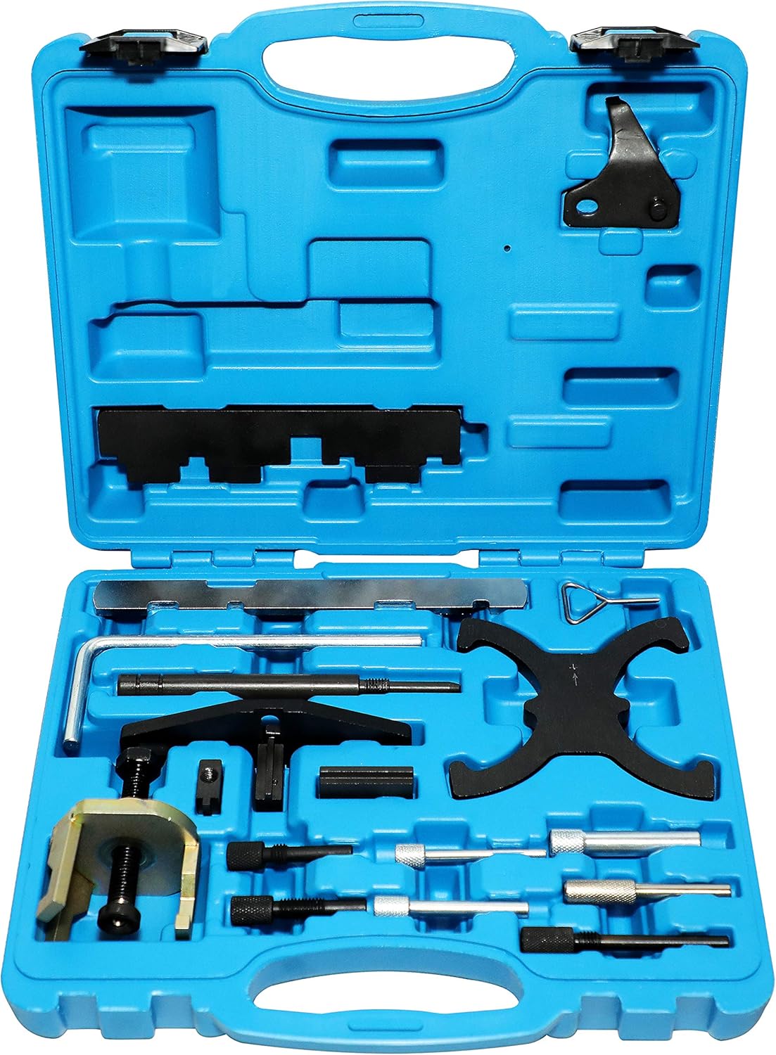 DPTOOL Engine Timing Tool Kit Compatible with Ford Mazda Camshaft Flywheel Locking Tools 1.4 1.6 1.8 2.0 Di/TDCi/TDDi ECOBOOST 1.6 Ti-VCT 1.5/1.6 VVT