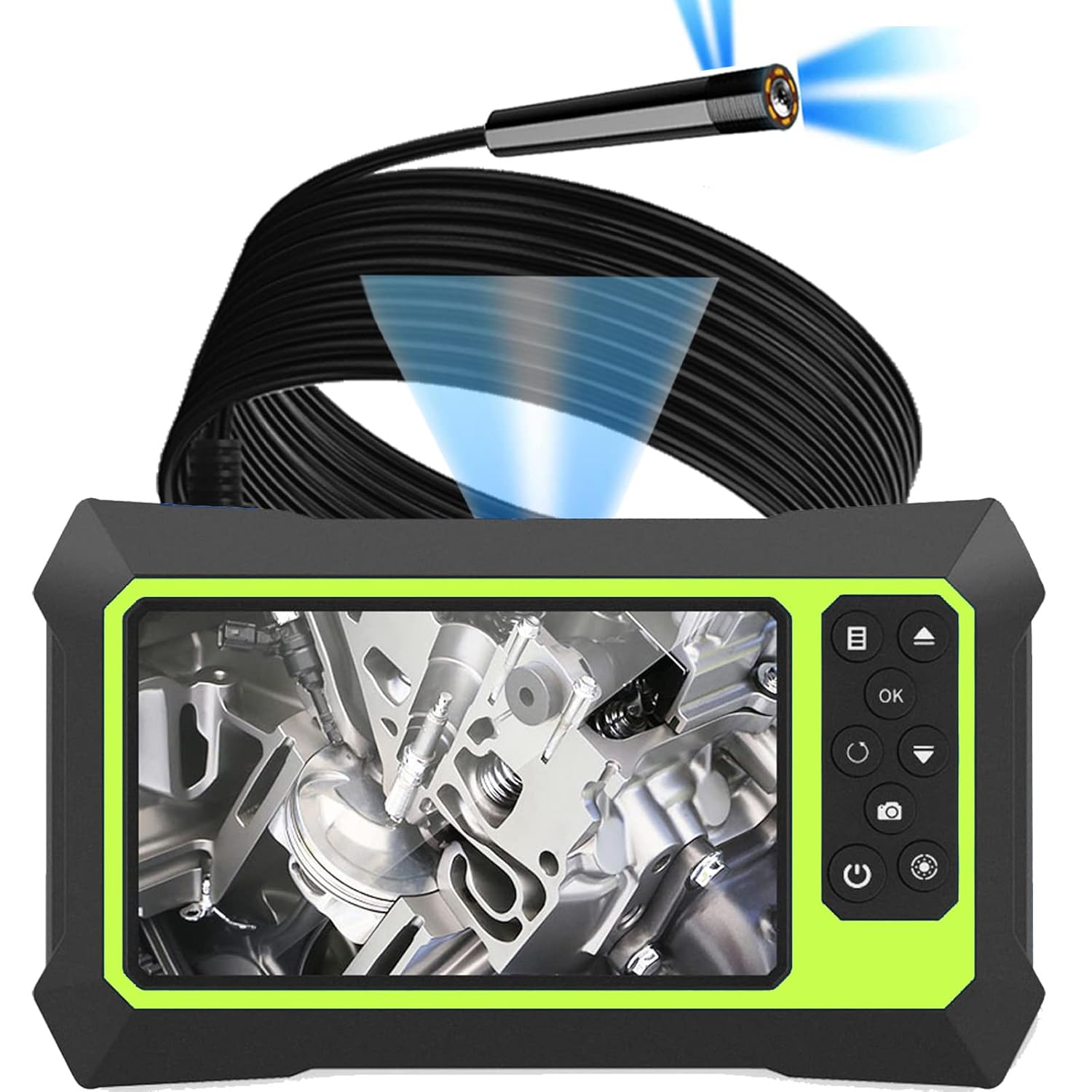 Dual Lens Video Endoscope Camera with Lights
