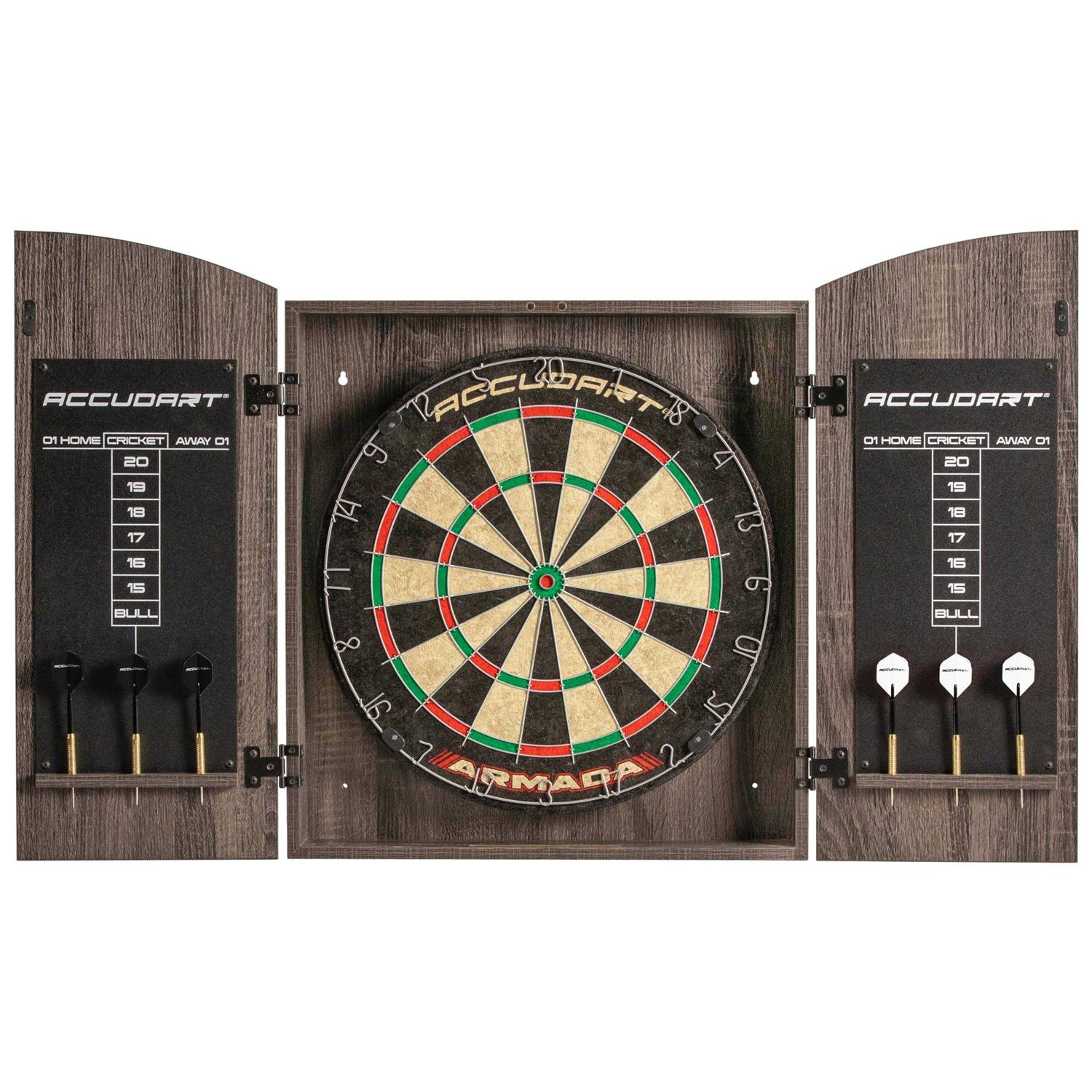 Accudart Armada Bristle Dartboard Cabinet Set - Sports Supplies Online Store