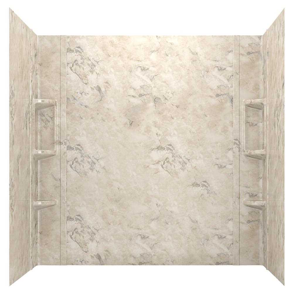 American Standard Ovation 32 in. x 60 in. x 59 in. 5-Piece Glue-Up Alcove Bath Wall Set in Celestial Marble - Shop Hardware Tools Online Store