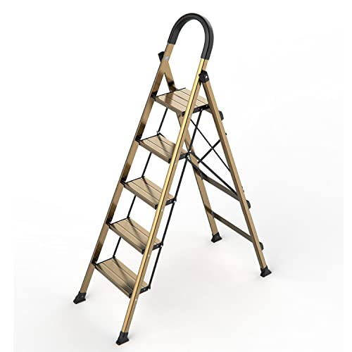 SOLADDER 5 Step Ladder, Folding Step Stool