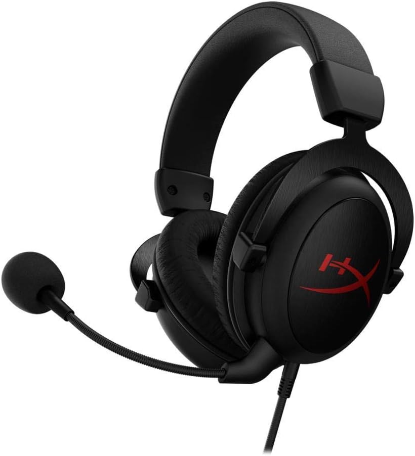 HyperX Cloud Core - Gaming Headset, for PC, 7.1 Surround Sound, Memory Foam Ear Pads, Durable Aluminum Frame, Detachable Noise Cancelling Microphone