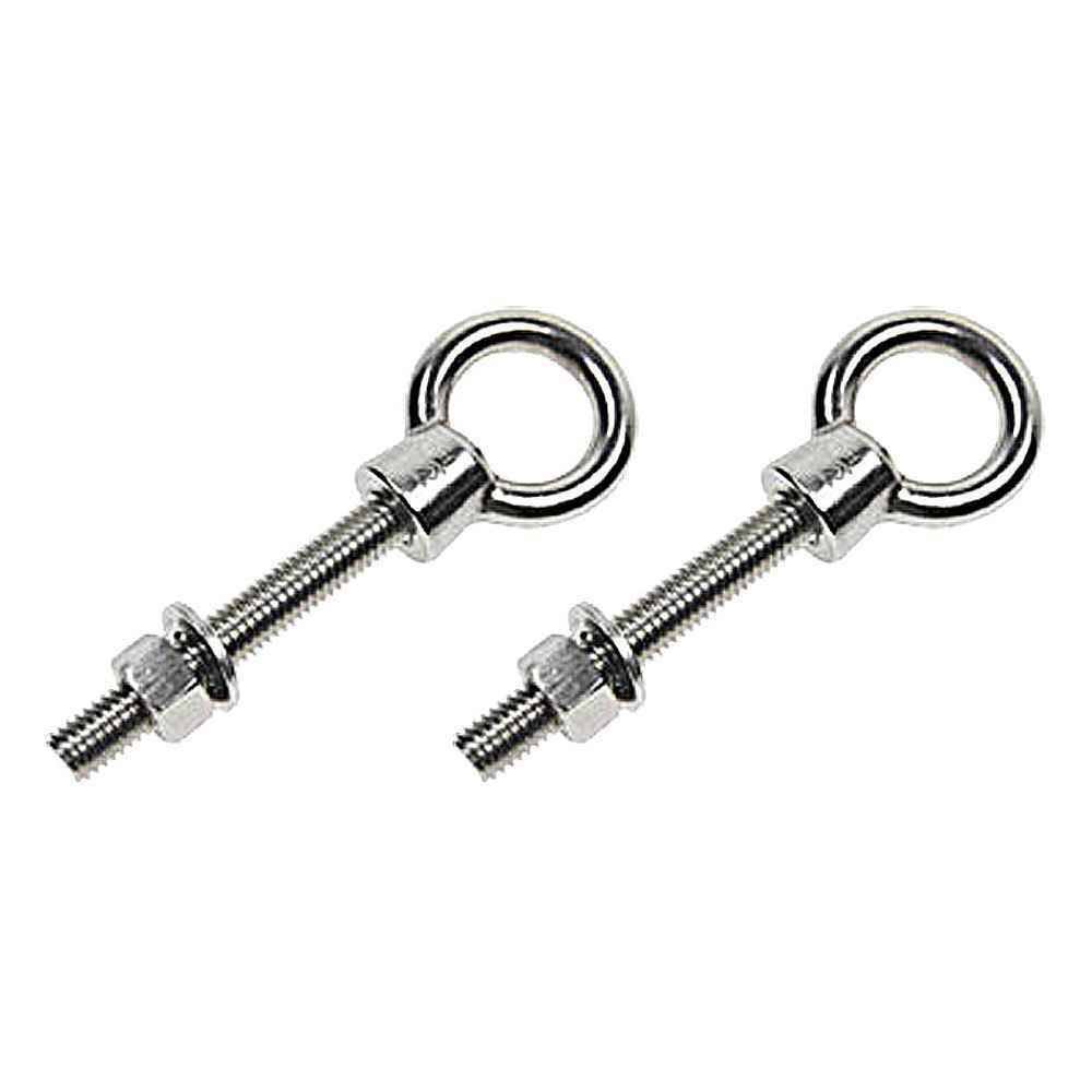 1/2x22 x 4x22 Shoulder Eye Bolt Stainless Steel T316 Precision Cast - 2 Pack