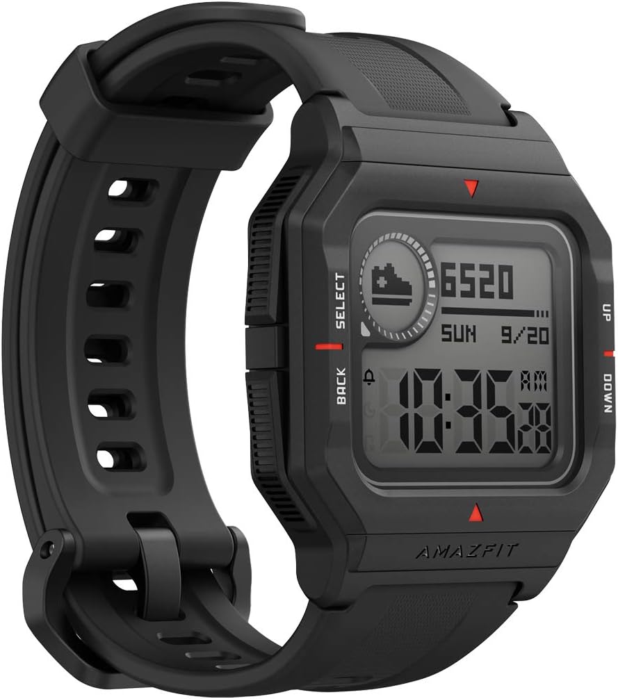 Amazfit Neo Fitness Retro Smartwatch with Real-Time Workout Tracking, Heart Rate and Sleep Monitoring, 28-Day Battery Life, Smart Notifications