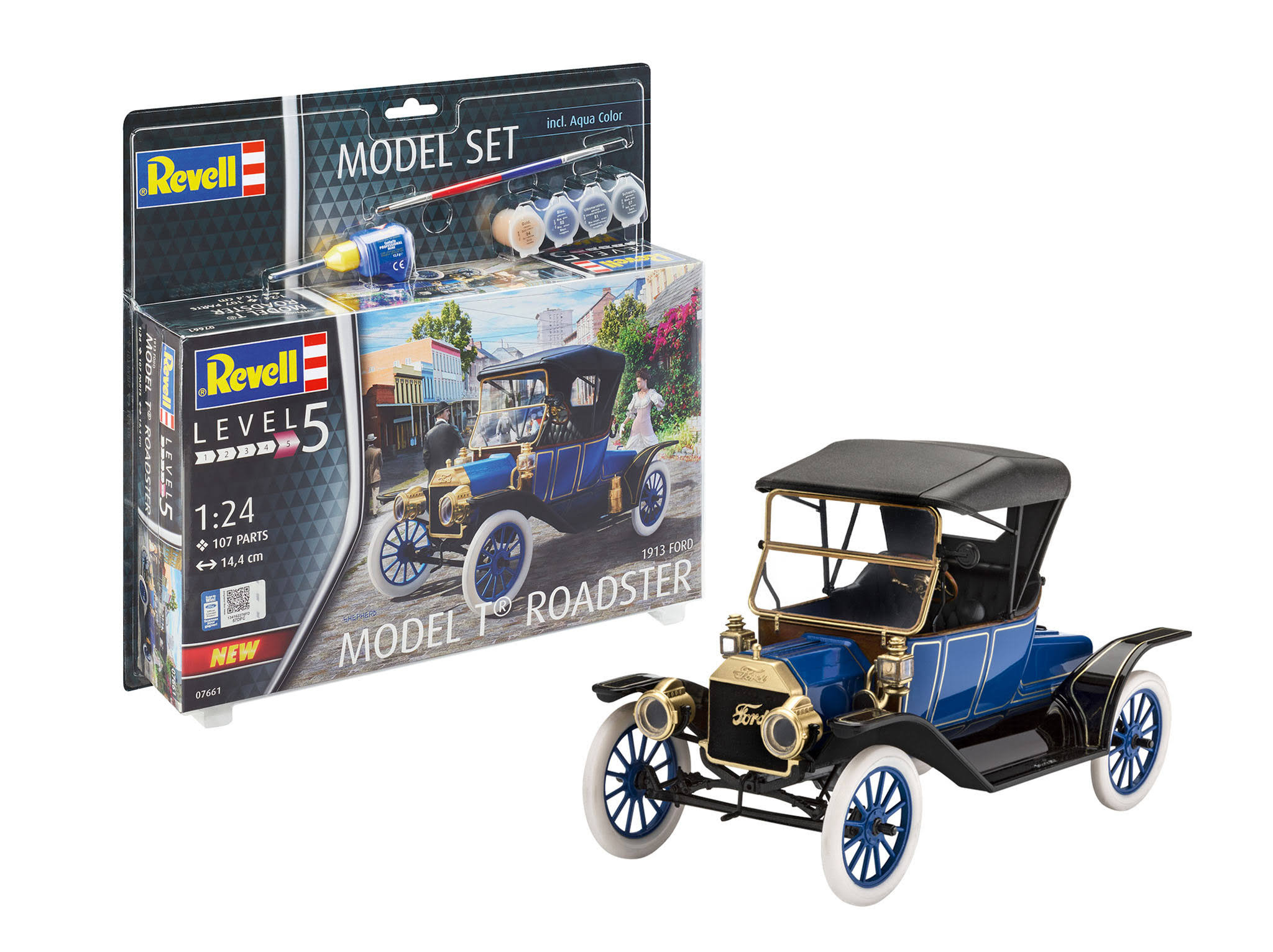 Revell - Model Set Ford T Modell Roadster- 1:24 - Model Car Kit