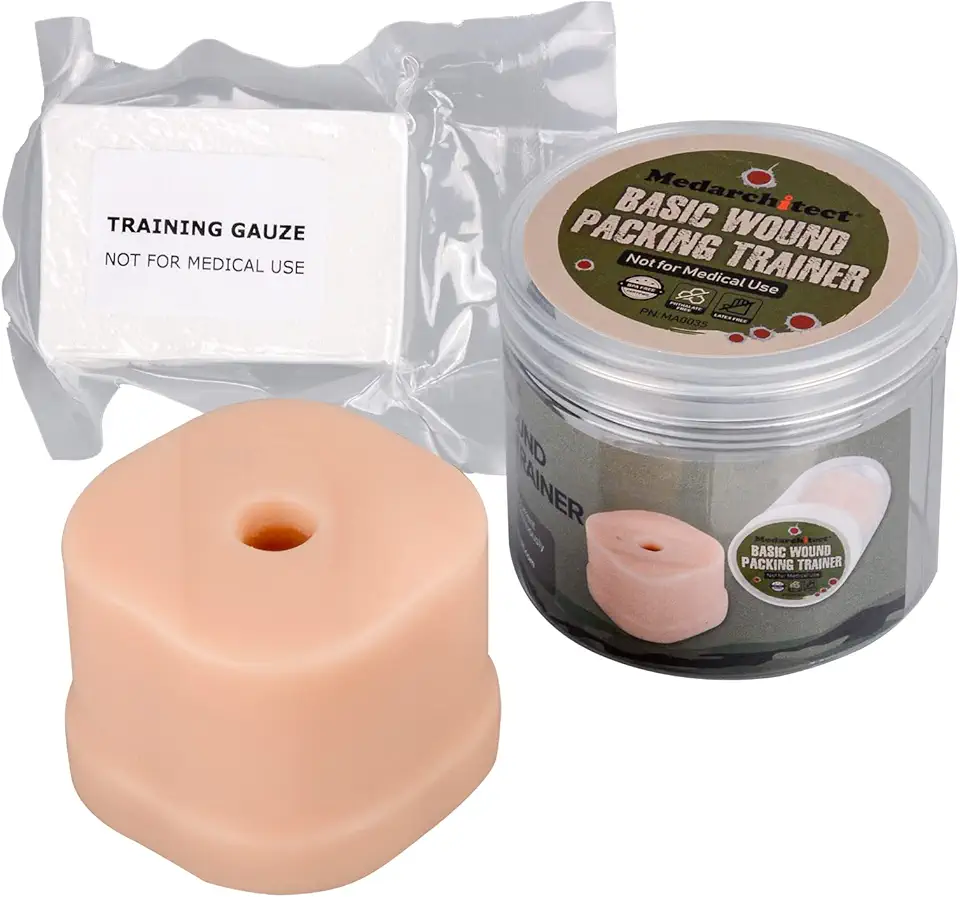 Medarchitect Wound Packing Task Trainer, Bleed Control Tourniquet Trainer, Basic Packing Trainer for Medical Education - Kansas Nuitrition - HNZSDS