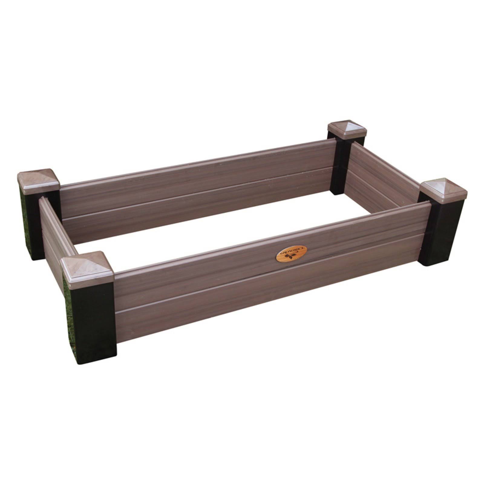 Gronomics Maintenance Vinyl Raised Garden Bed Container, Black