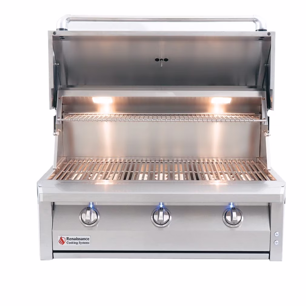 American Renaissance Grill by RCS 36-Inch 3-Burner Built-In Propane Gas Grill - ARG36 LP