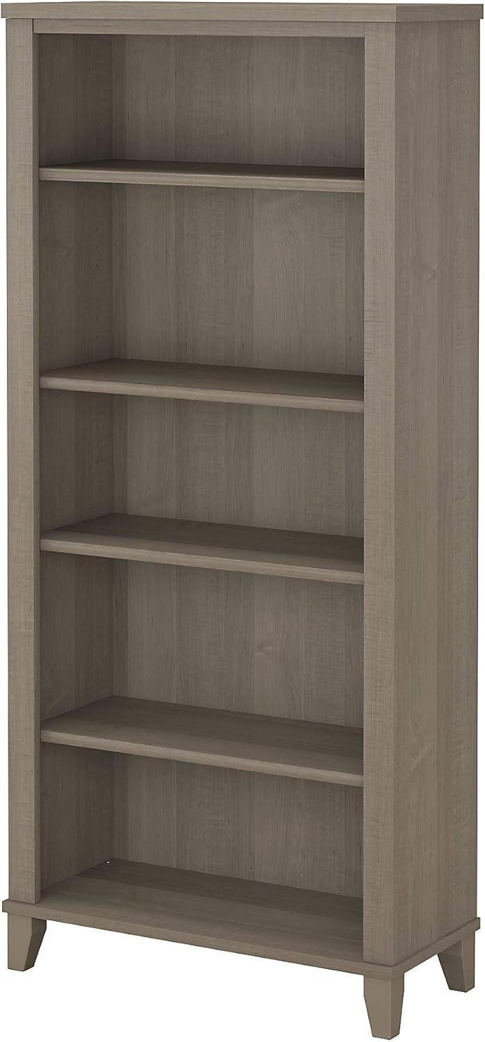 Bush Furniture Tall 5 Shelf Bookcase, Hansen Cherry