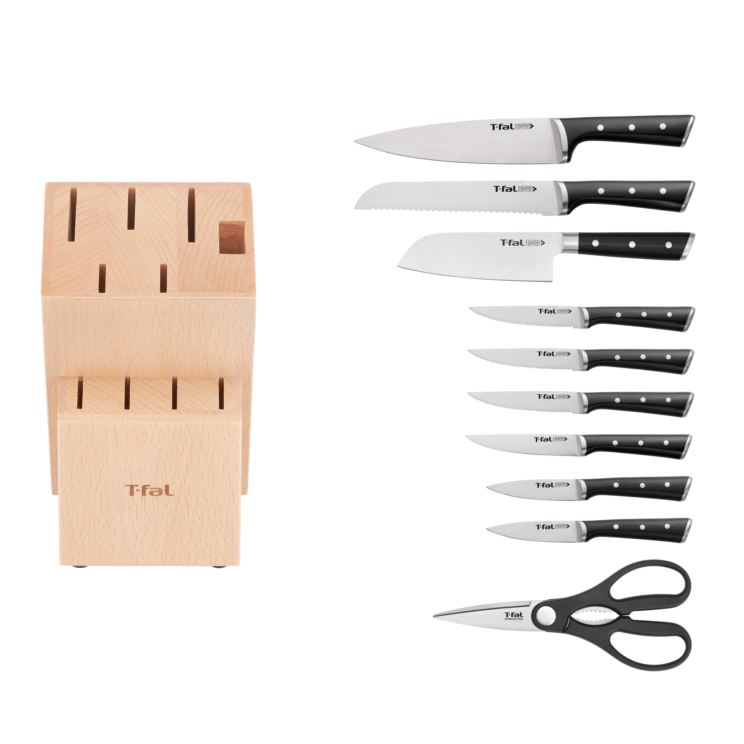 T-fal Ice Force, 11 Piece Knife Block Set
