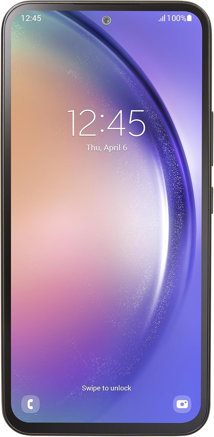 TracFone | Samsung Galaxy A54 5G | Locked | 128GB | 5000mAh Battery | 50MP Main camera | 6.4-in. 120Hz Full HD+ Super AMOLED Display | Black