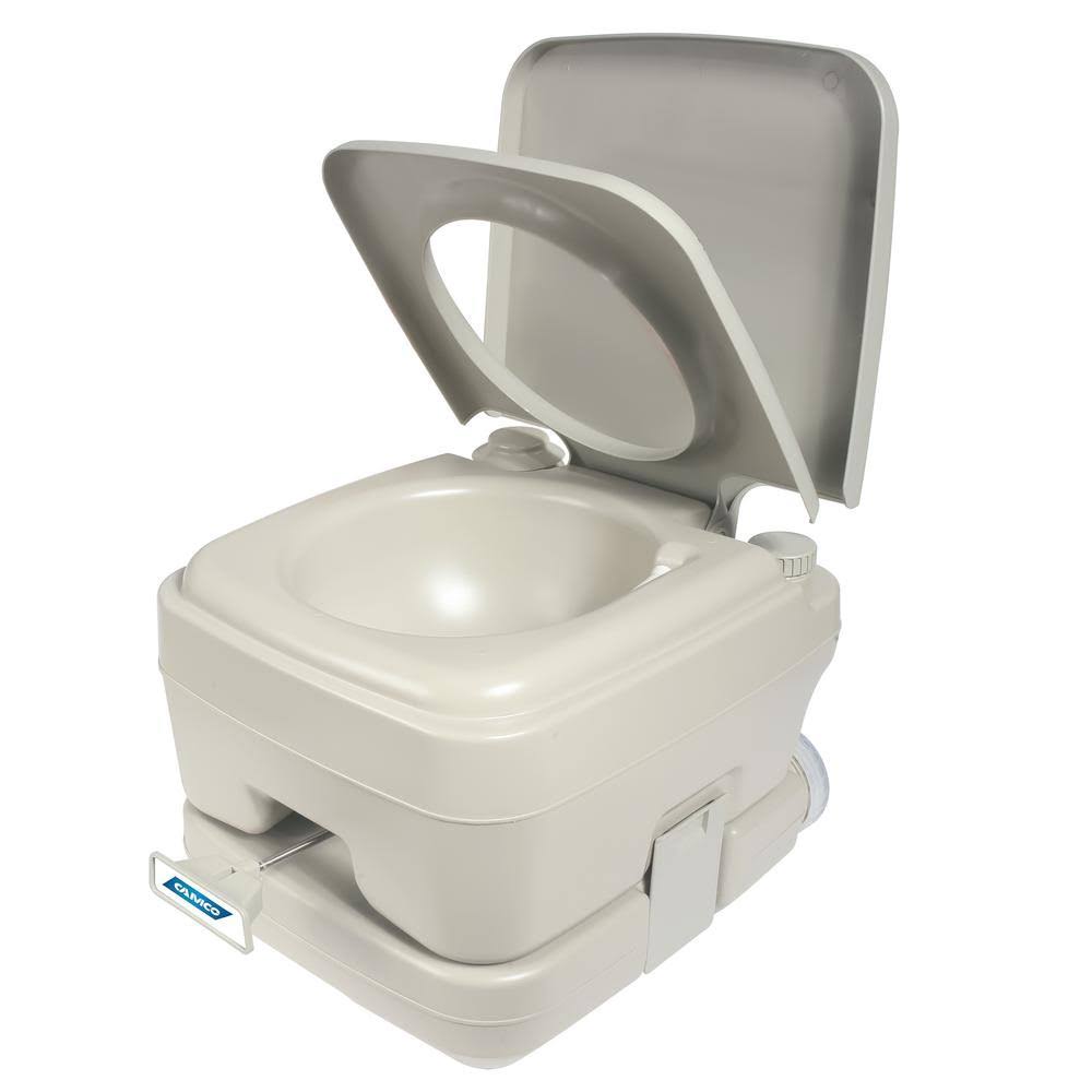 Camco 2.6 Gallon 2.6-Gallon Portable Travel Toilet-Designed for Camping, RV