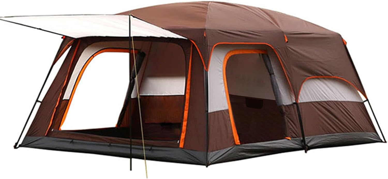 YGY Camping Tent 2 Room Large Space for 6/8/10-12 People, Weatherproof,for Parties,Picnic, Outdoors Travel,Camping Family Tents