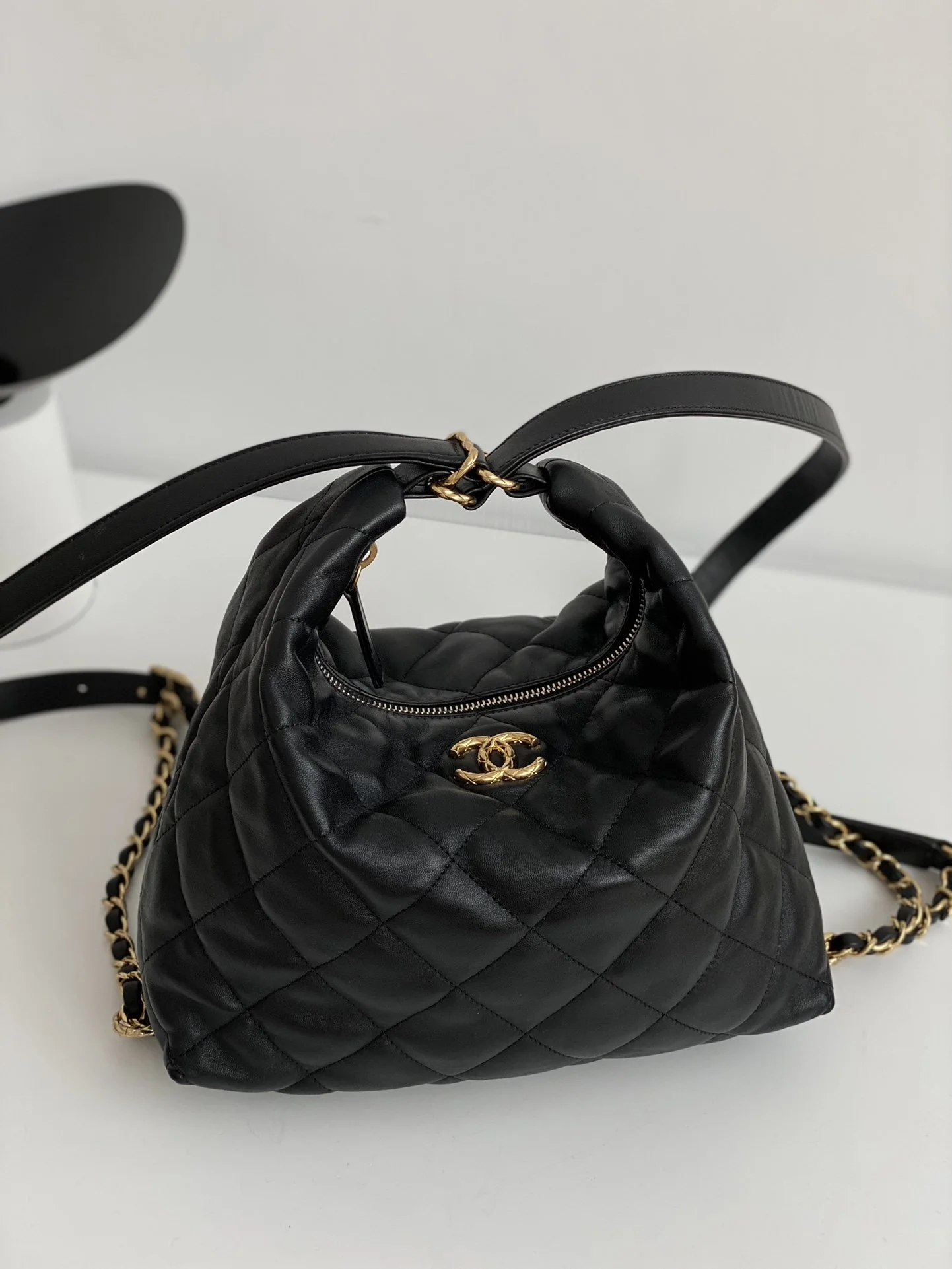 Chanel Maxi Hobo Bag Black For Women, Women&rsquo;s Bags 13.7in/35cm AS3488 B08857 94305