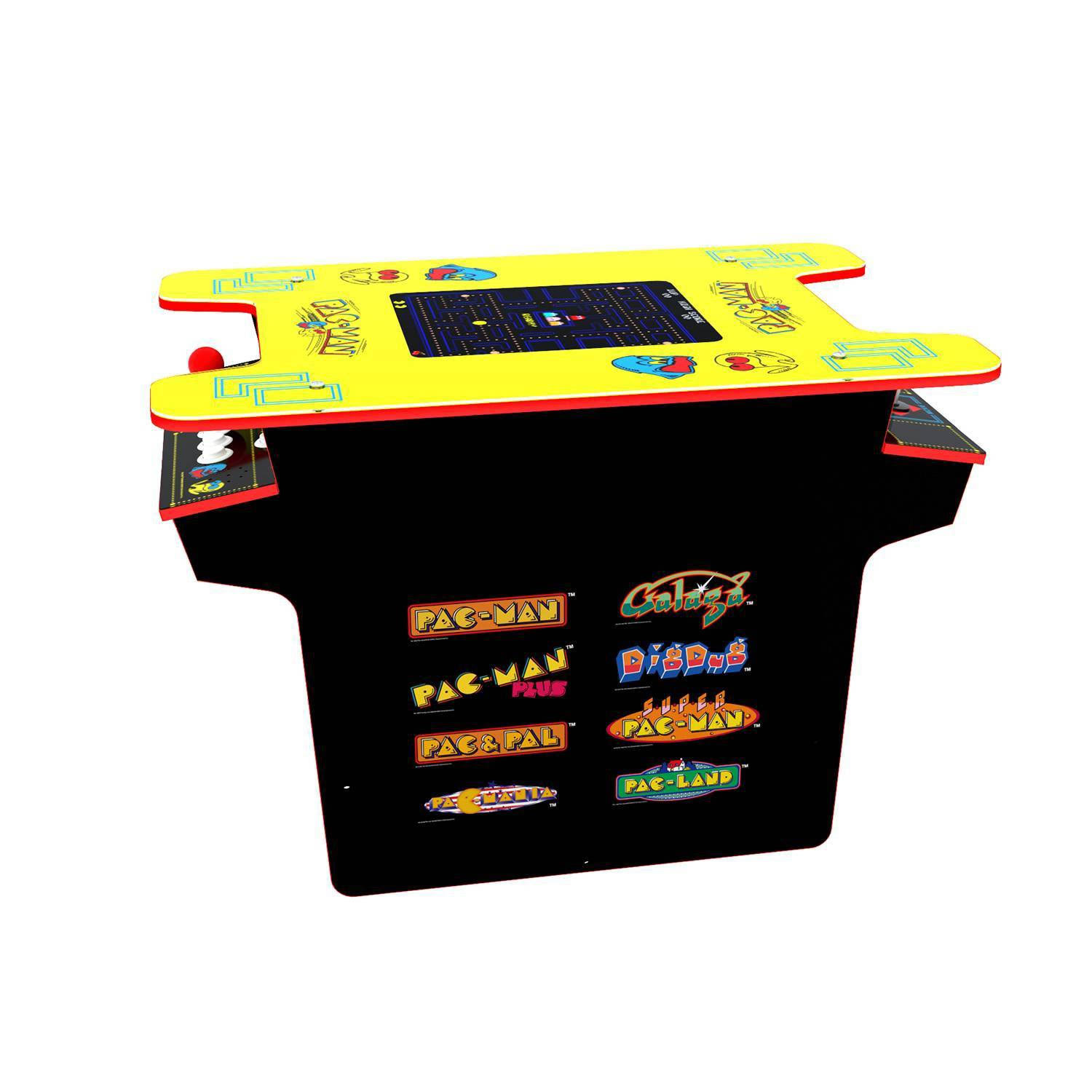 Arcade1Up - Deluxe 8-in-1 Head to Head Cocktail Table with Pac-Man and Galaga - Black