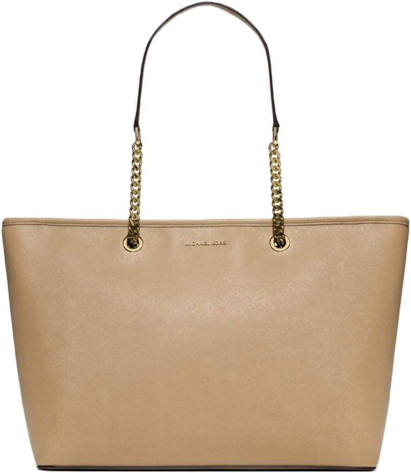 MICHAEL Michael Kors Jet Set Travel Medium Saffiano Leather Tote - Bisque