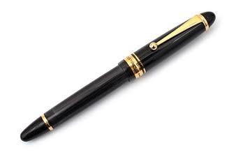 Pilot Custom 823 Fountain Pen - Smoke Black - 14K Broad NIB - Megean