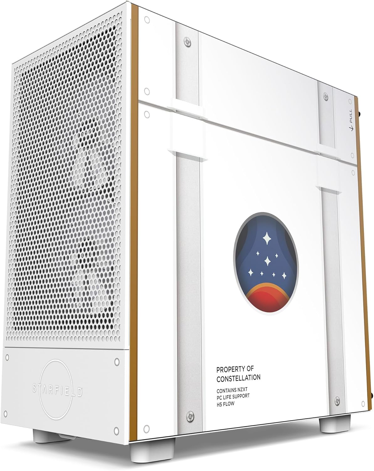 NZXT H5 Flow Starfield | Compact ATX Mid-Tower PC Gaming Case | High Airflow Perforated Front Panel | Tempered Glass Side Panel | Cable Management |