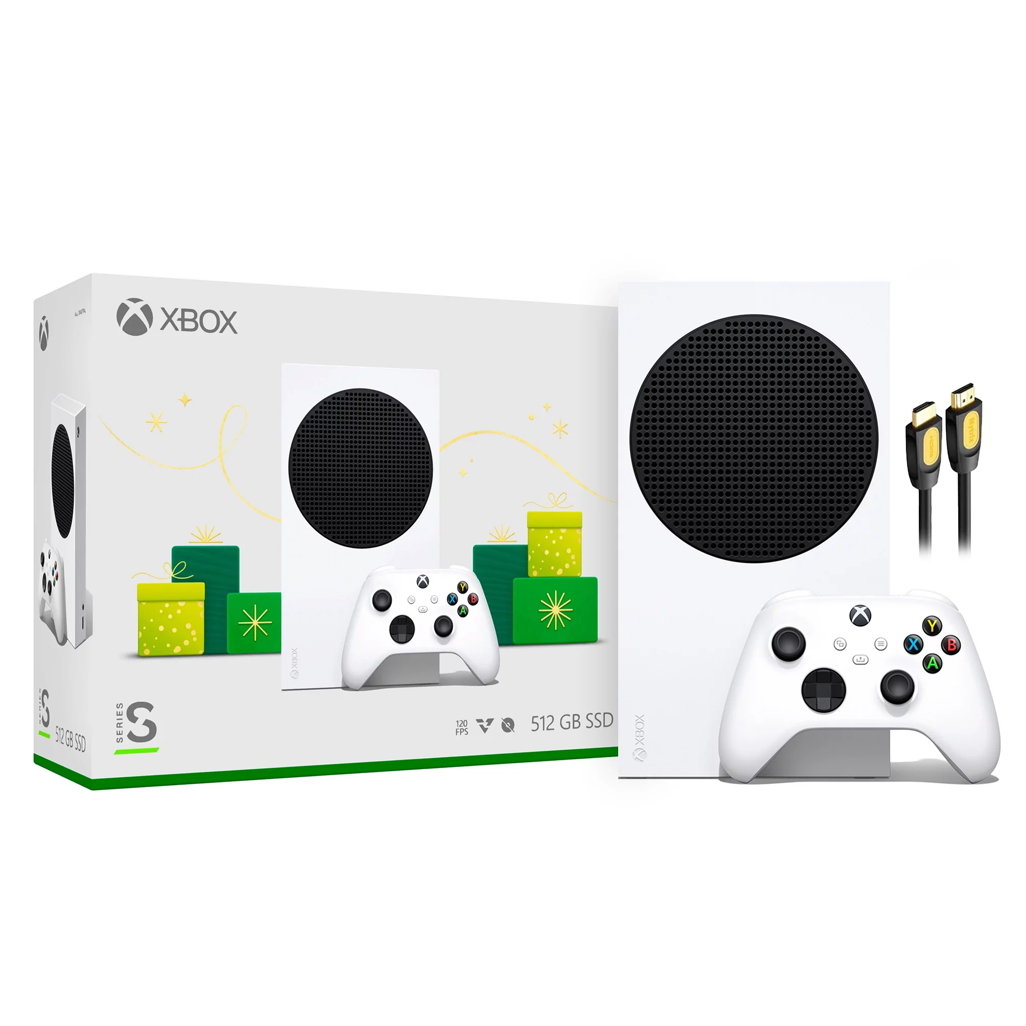 Microsoft Xbox Series S Holiday Bundle 1.5TB SSD, with Mytrix High Speed HDMI - Radiant Selections