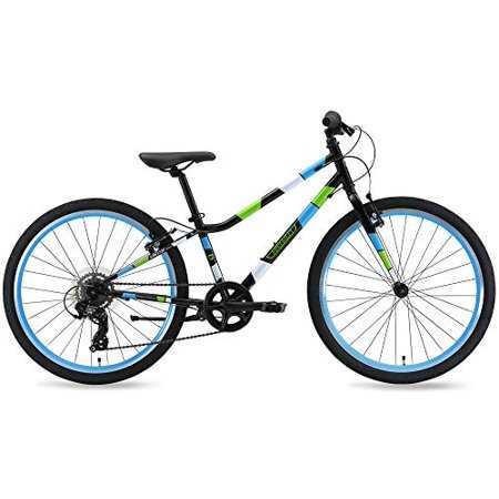 Guardian Bikes - 24 Inch 7-Speed Kids Bike for Ages 7-11 - Black/Blue/Green - Sports Supplies Online Store
