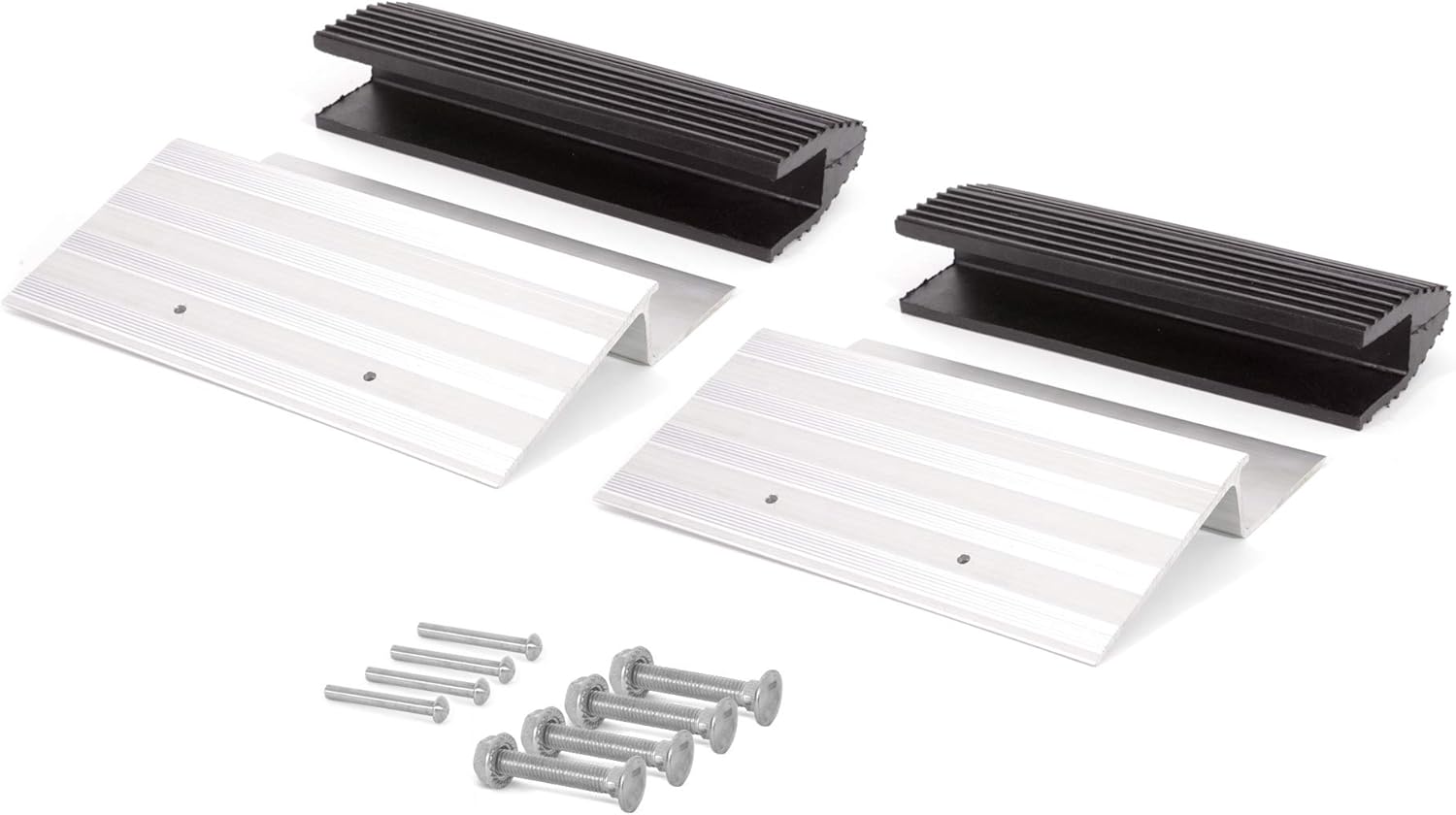 AFA Tooling Truck and Trailer Loading Ramp Kit | Quickly Create a Wide Ramp with 2 x 12 Lumber: Just Attach Aluminum Brackets and Rubber Feet | Load