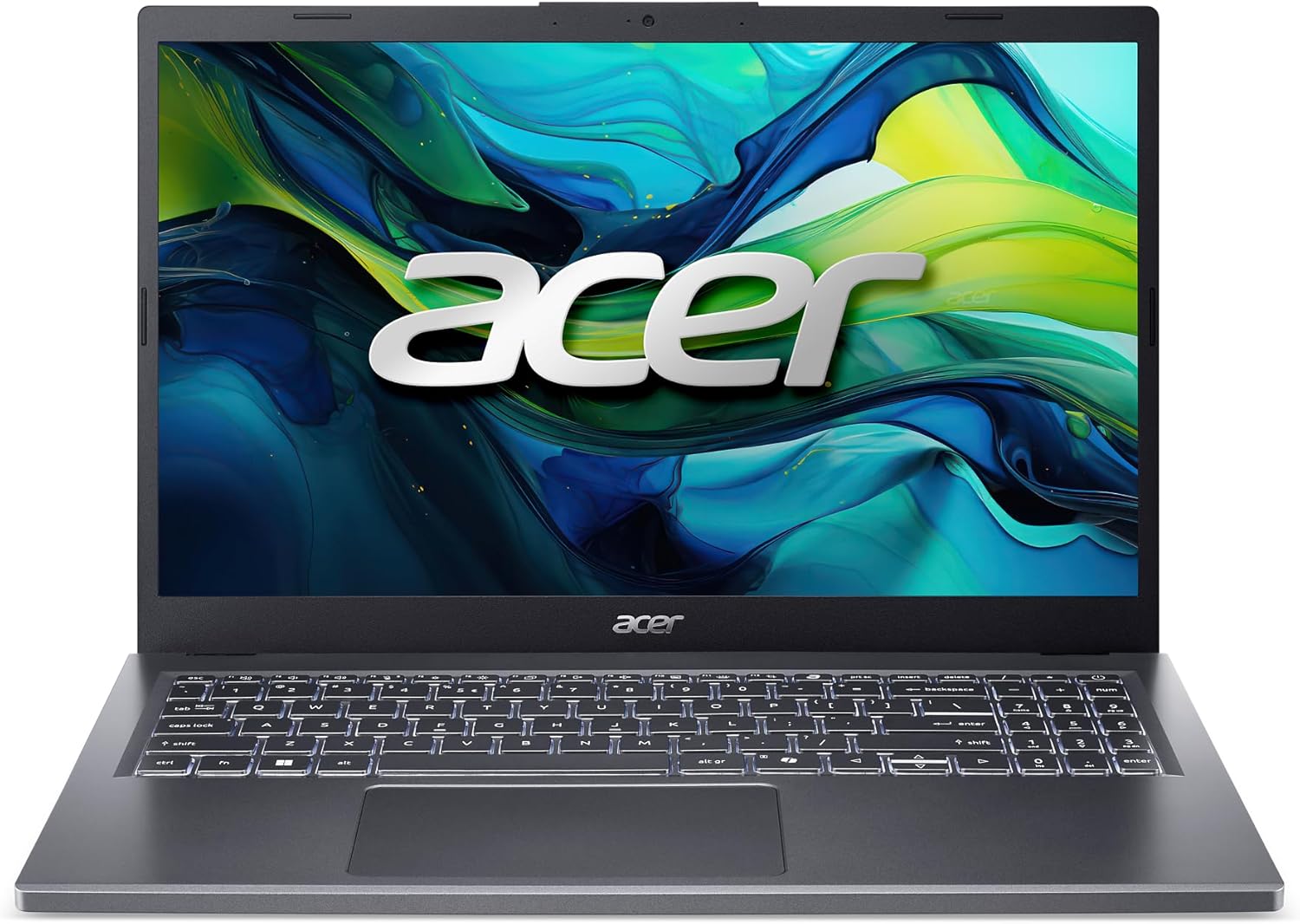 Acer Aspire 15 Laptop | 15.6" Full HD 1920 x 1080 IPS | Intel Core 5 processor 120U | Intel Graphics | 16GB LPDDR5 | 512GB Gen4 SSD | Wi-Fi 6E | AI
