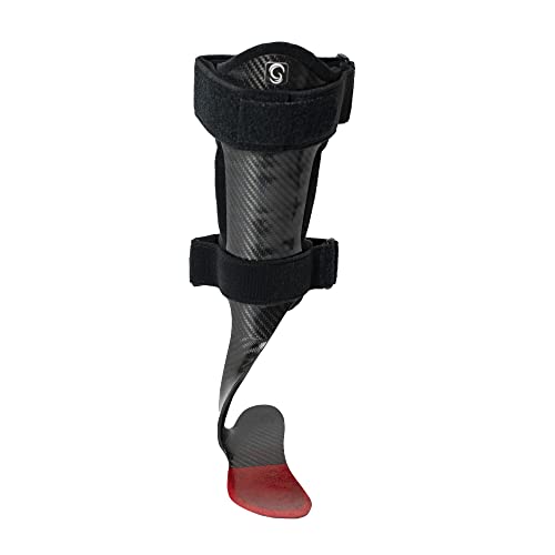 Brace Direct Elite Pro Rehabilitator - Lightweight Carbon Fiber AFO Brace for Drop Foot, Ankle Instability or Limb Spasticity