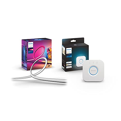 Philips Hue Play Gradient 65" Smart TV Light Strip, Flowing Color-Changing LED Strip Lights, Multicolor TV Backlight Sync with Music and Gaming