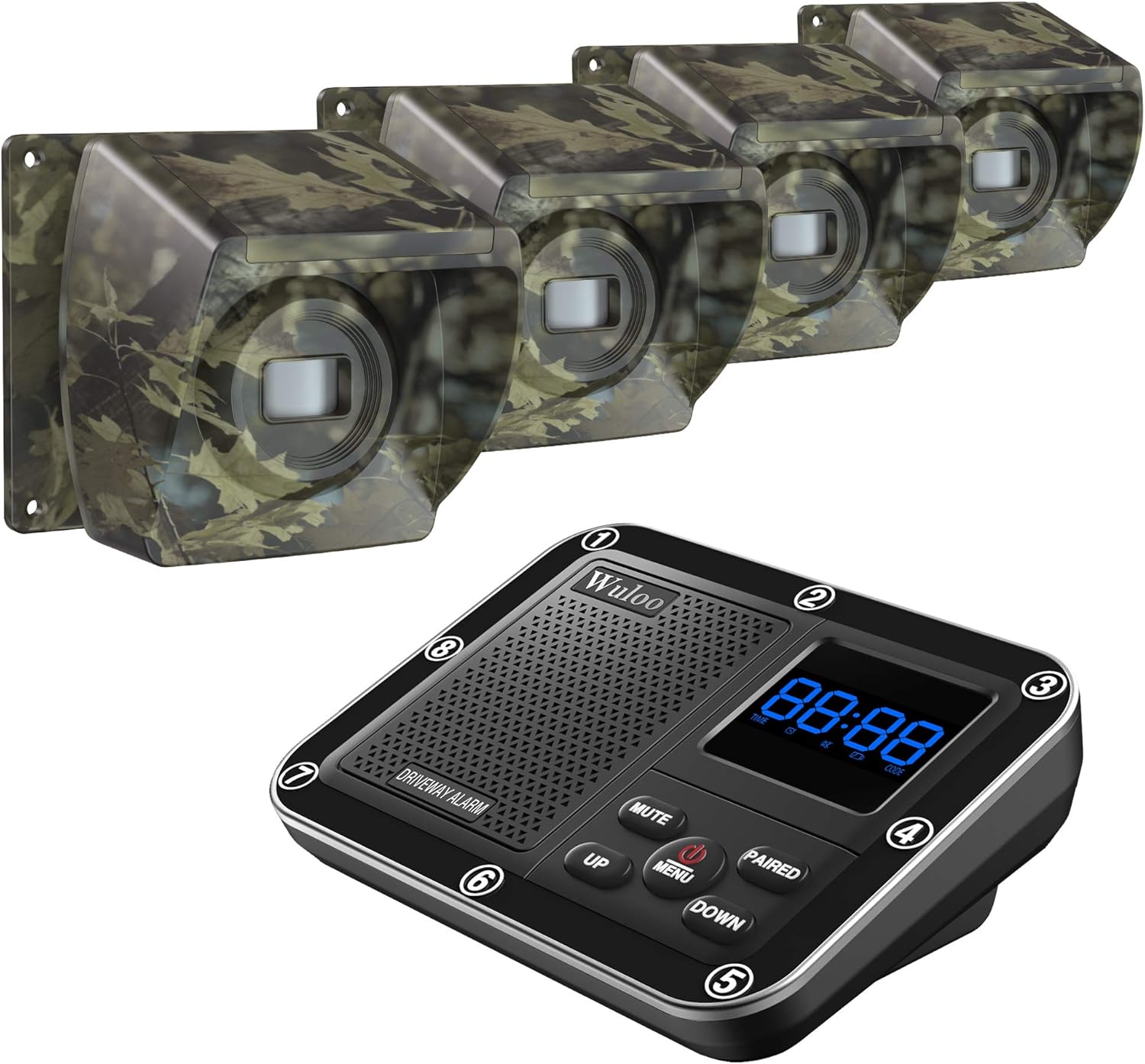 1800 Ft Wireless Outside Driveway Alarm Outdoor Motion Sensor & Detector Driveway Alert System
