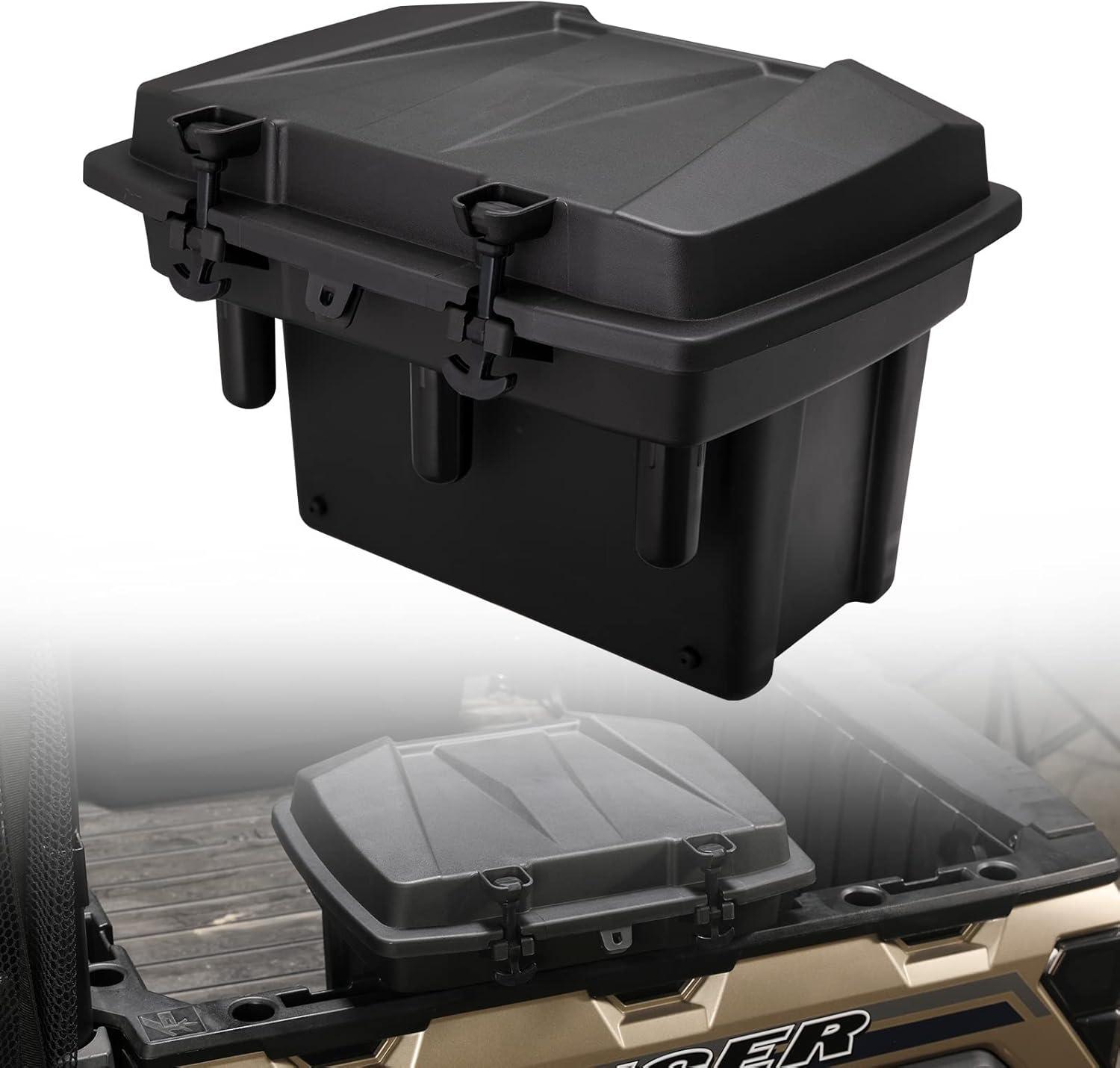 A & UTV PRO Ranger Cargo Storage Box, for 2009-2022 Polaris Ranger Crew XP 1000 900 570 Mid-Size/Fullsize