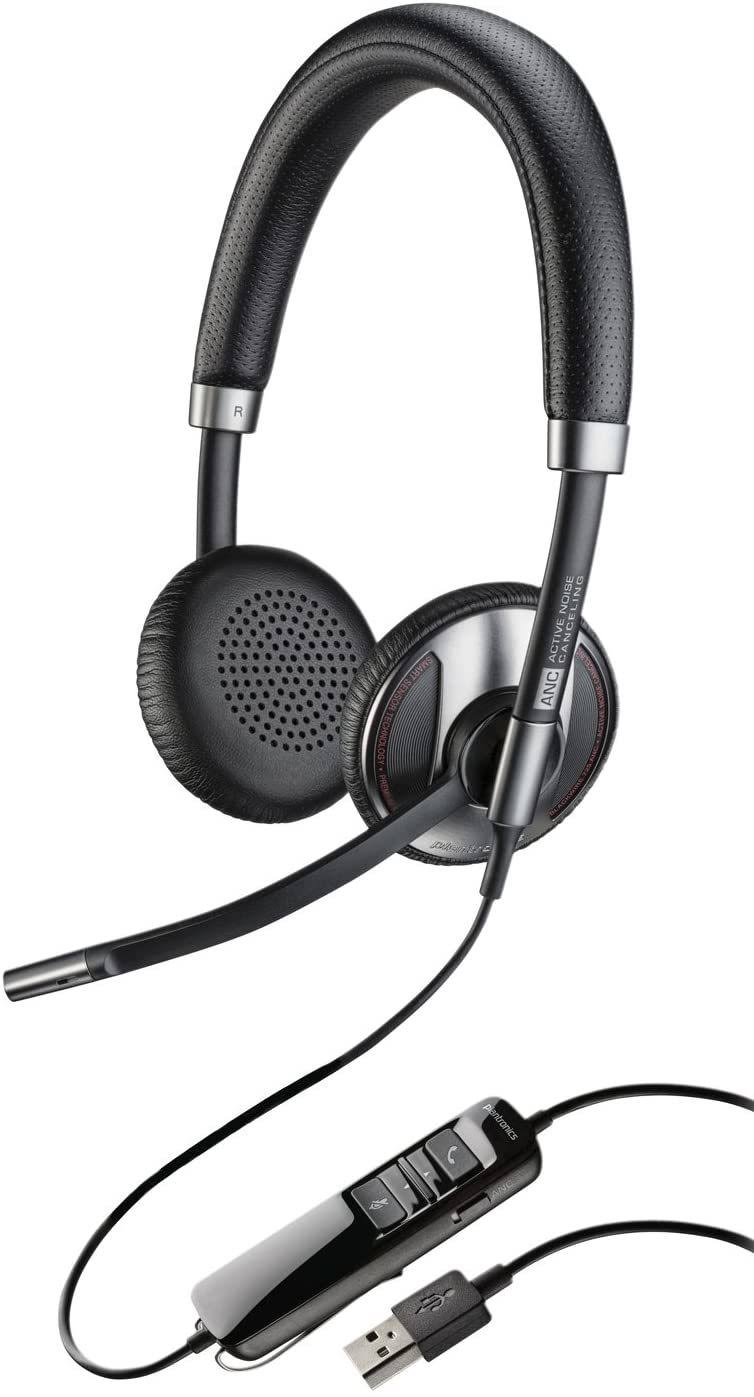 Poly - Plantronics Blackwire C725 On-Ear Headset - Noise-Canceling