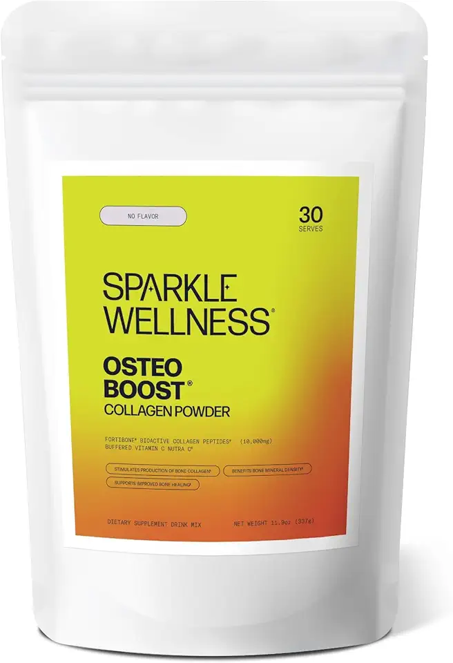 Osteo Boost (No Flavor) [30 Serves] | Collagen Powder Supplement | FORTIBONE Bioactive Collagen Peptides and Buffered Vitamin C Nutra C | Bone