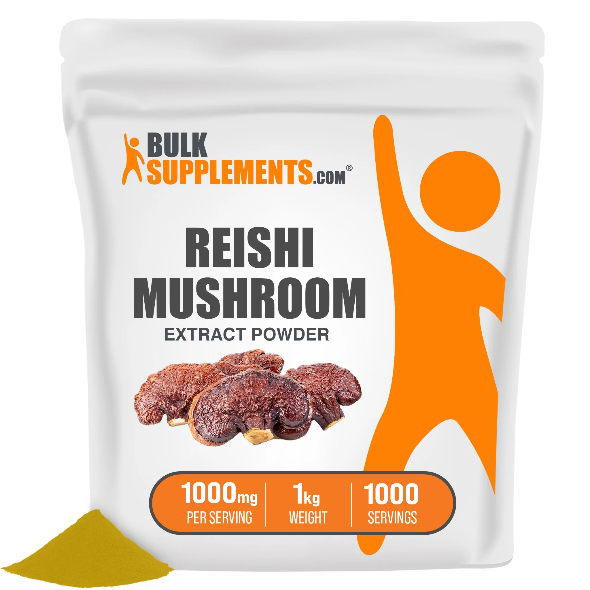 Bulksupplements.com Reishi Mushroom Extract Powder - Superfood Powder - Mushroom Immune Support (1 Kilogram)