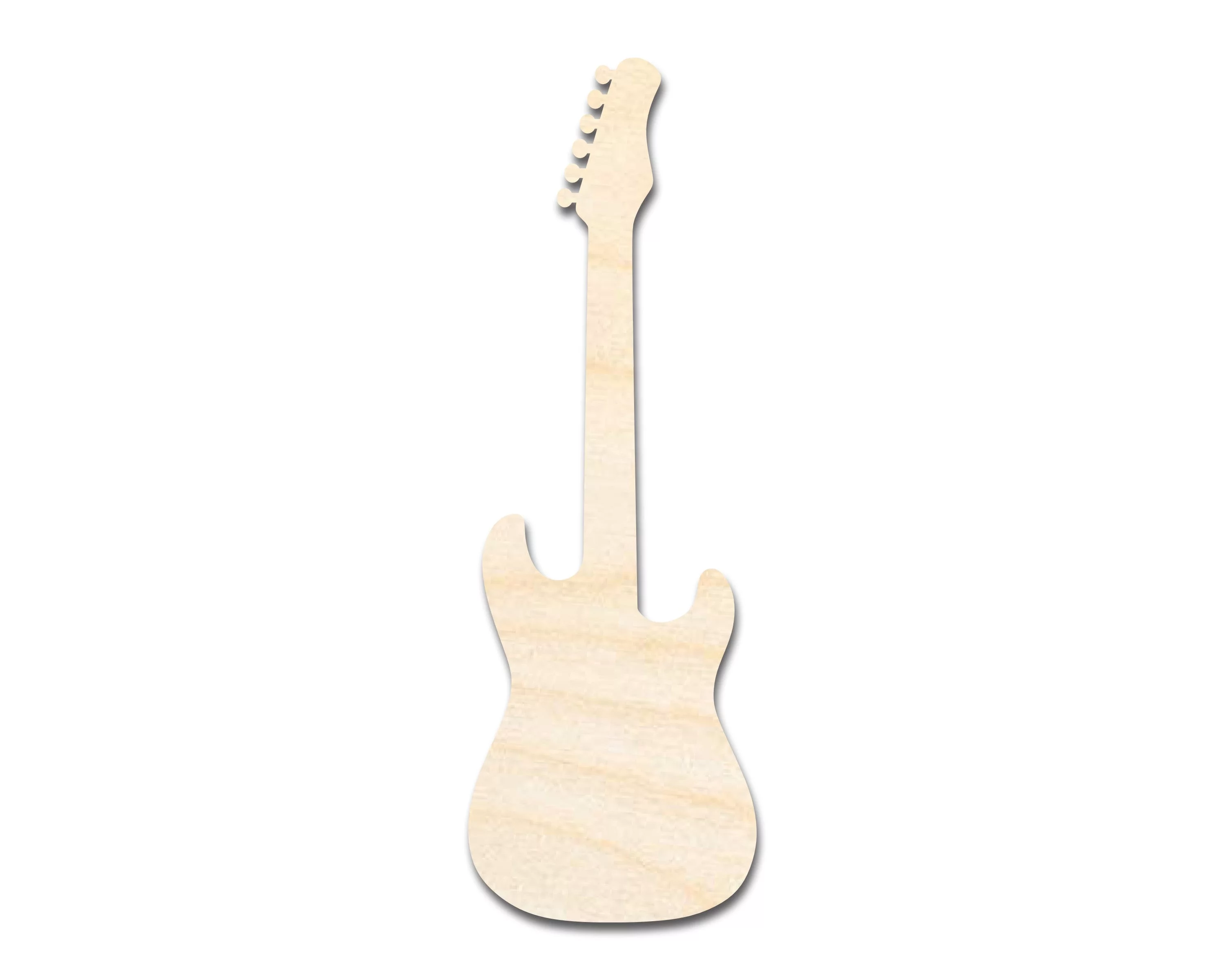 Unfinished Wood Electric Guitar Shape - Craft - up to 36" 30" / 1/4"