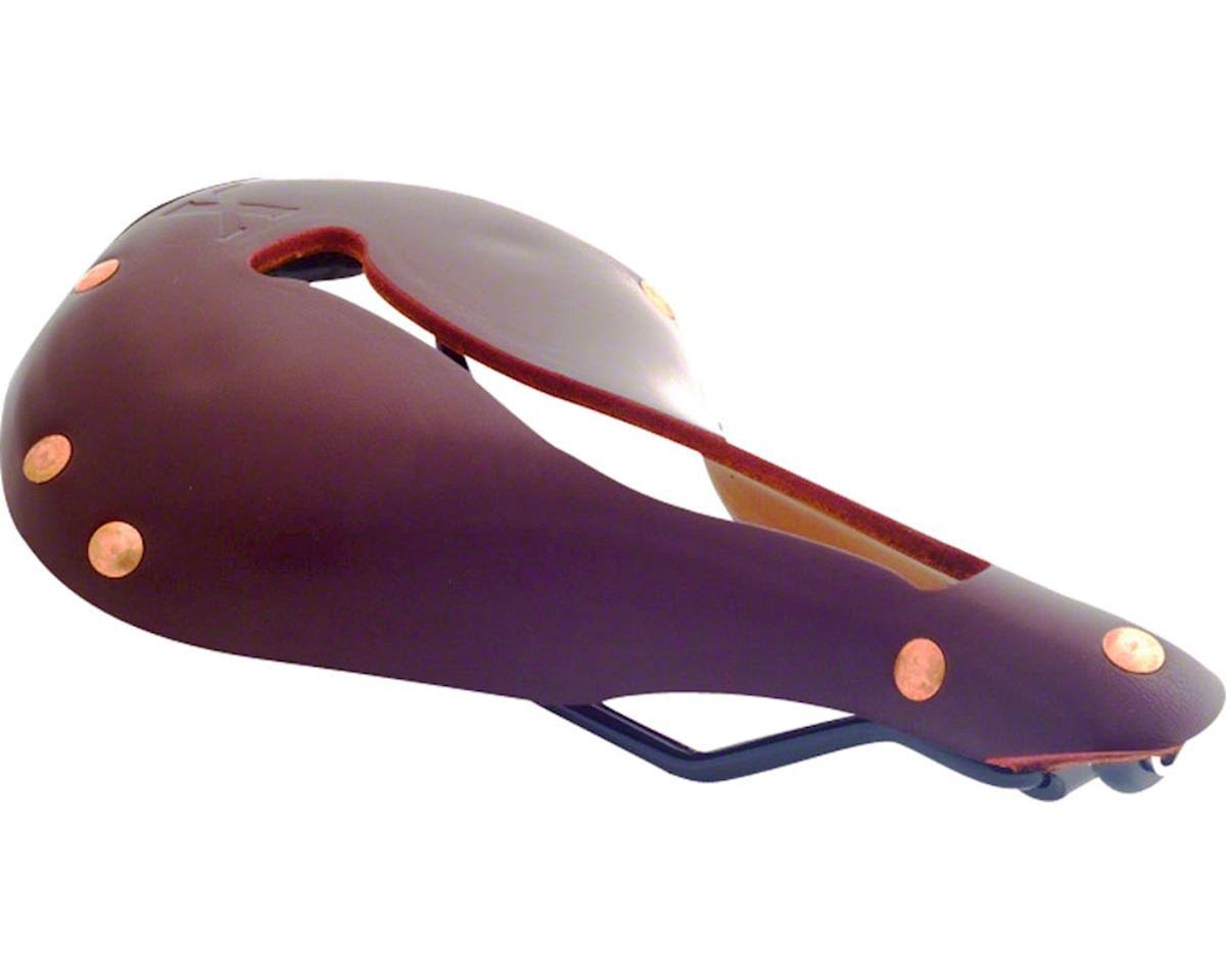 Selle Anatomica x Series Watershed Saddle Oxblood with Copper Rivets