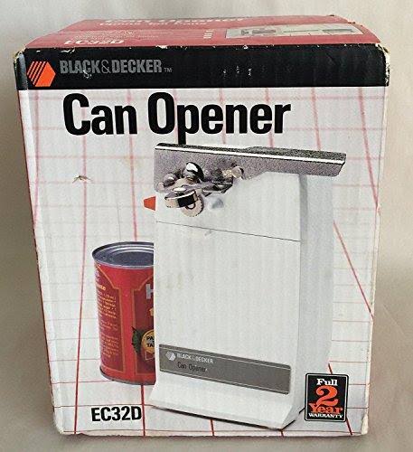 Black u0026 Decker Countertop Electric Can Opener EC32D White