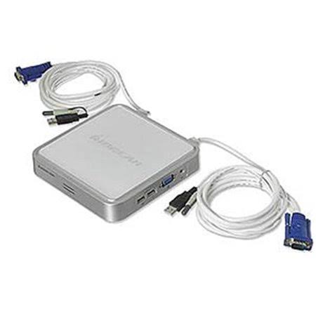 IOGEAR MiniView Micro USB with Built-in KVM Cables and Audio Support KVM Switch - 4 KVM Ports